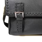 Портфель кожаный Pellecon 265, чёрный, 34x24.5x6 см, натуральная кожа - Фото 3