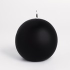 Свеча-шар, 5,5 см, 9 ч, 97 г, черная - Фото 3