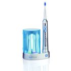 Электрическая зубная щетка CS Medica CS-233-UV, звуковая, 33000 дв/мин, 4 насадки, серебр. - Фото 1