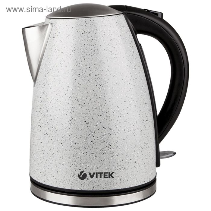 Чайник электрический Vitek VT-1144GY, металл, 1.7 л, 2200 Вт, серый - Фото 1
