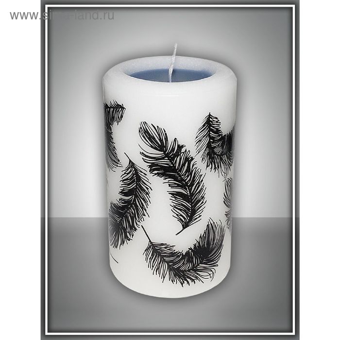 Свеча интерьерная ароматическая, чёрная, медитация №3, 6 х 10 см - Фото 1