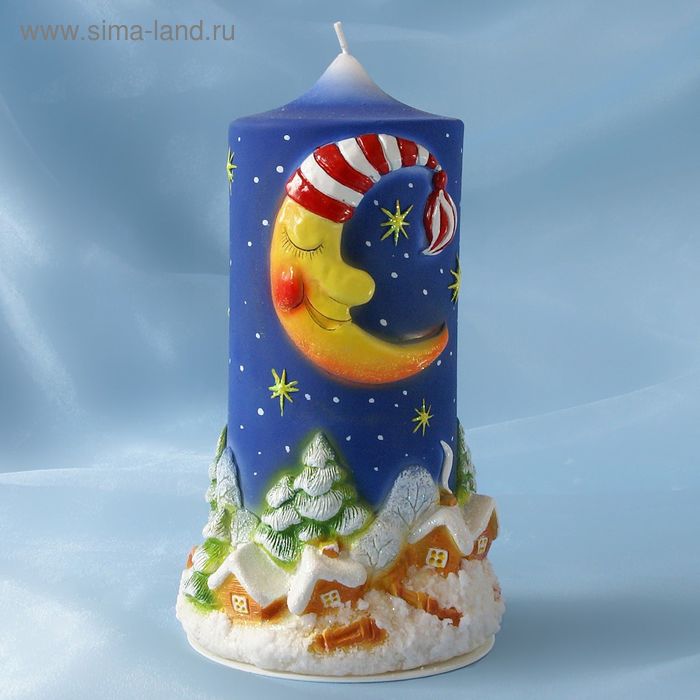 Супер-свеча "Месяц над деревней" - Фото 1
