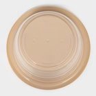 Горшок для цветов с поддоном Доляна «Арена», 2 л, пластиковый, цвет пудровый - Фото 8