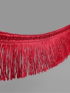 Тесьма декоративная «Бахрома», 7 см, 12±1 м, широкая, бордовая - Фото 1