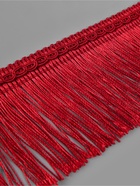 Тесьма декоративная «Бахрома», 7 см, 12±1 м, широкая, бордовая - Фото 2