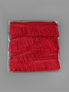 Тесьма декоративная «Бахрома», 7 см, 12±1 м, широкая, бордовая - Фото 3