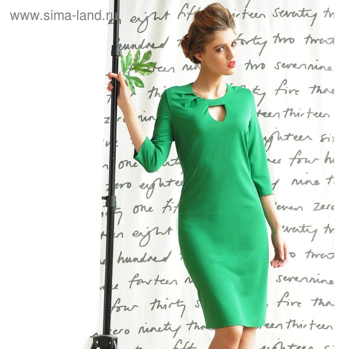 Платье женское 5101 цвет зеленый, р-р 44 - Фото 1