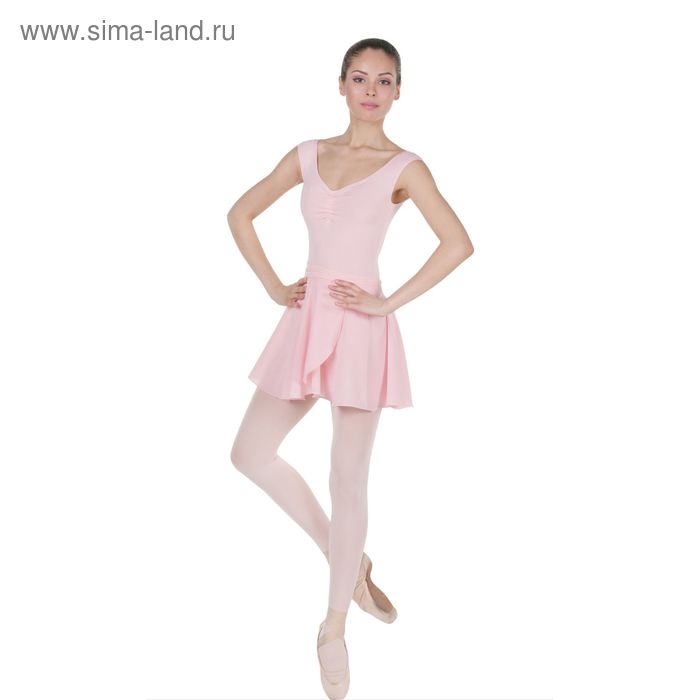 Юбка для гимнастики, с запахом, размер 44, цвет розовый - Фото 1