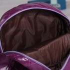 Рюкзак молодёжный, отдел на молнии, наружный карман, 2 боковых кармана, цвет фиолетовый - Фото 3