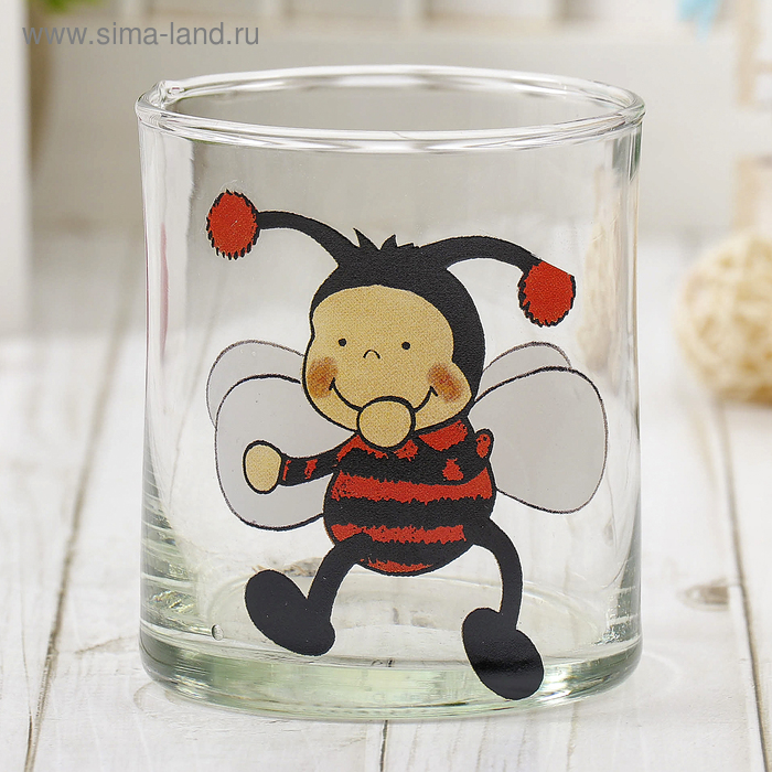 Ваза "Пчёлка" цилиндр мал. 7,5х9,2см МИКС - Фото 1