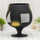 Ваза «Моруа», 7 л, h=29 см, d=17 см, бренди бокал на ножке, стекло 1517444