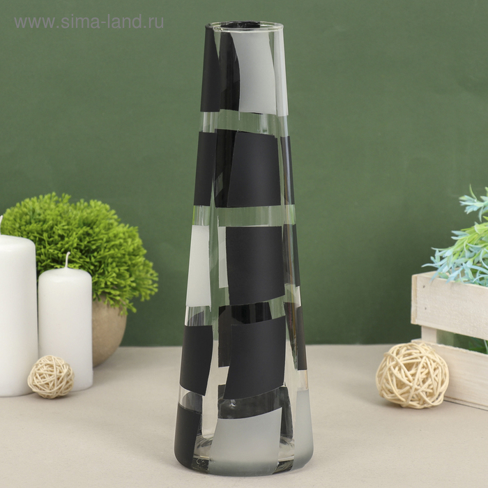 Ваза «Илонка», коническая, h=29 см, стекло - Фото 1