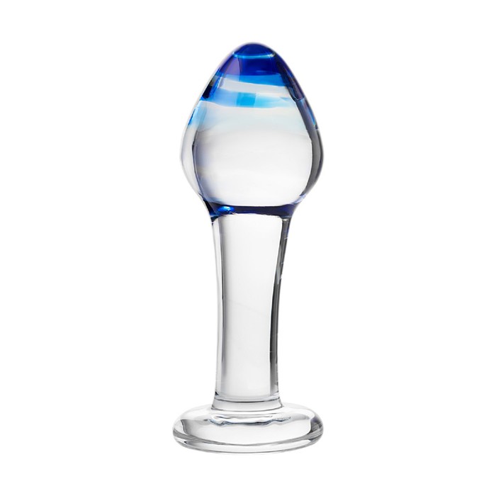 Анальная пробка Sexus Glass, стекло, прозрачная, 11,5 см, d=4 см