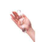 Двусторонний фаллоимитатор Sexus Glass, стекло, прозрачный, 18,5 см - Фото 2