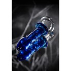 Анальная пробка Sexus Glass, стекло, цвет синий, 16 см, d=3,5 см - Фото 6