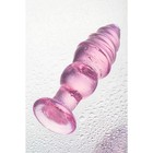 Анальная втулка Sexus Glass, стекло, розовая, 13,5 см, d=4 см - Фото 3