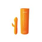 Вибратор Adele с клиторальным стимулятором, 10 режимов, 17 см, оранжевый - Фото 2