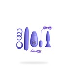 Вибронабор NMC Flirty Kit Set: 4 кольца, вибратор, виброяйцо, анальная пробка и пульт ДУ, фиолетовый 0T-00007385 - Фото 1