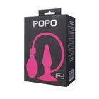 Анальная пробка надувная Toyfa Popo Pleasure, цвет розовый, 10 см - Фото 3