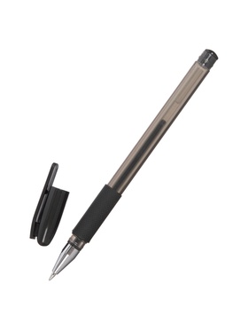 Ручка гелевая, чёрный стержень, узел 0.5 мм, резиновый упор 233542