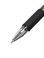 Ручка гелевая, чёрный стержень, узел 0.5 мм, резиновый упор 233542