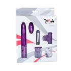 Вибратор с набором насадок TOYFA Vibro, фиолетовый 0T-00004158 - Фото 2