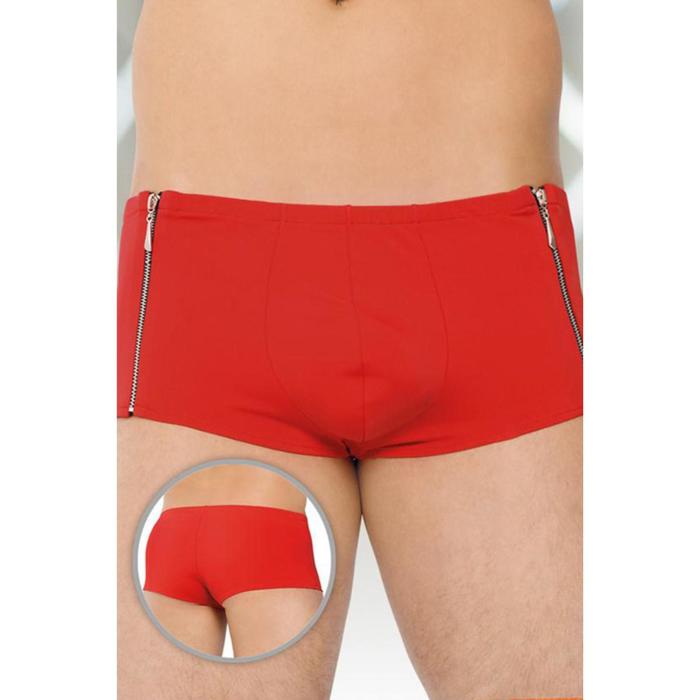 Шорты мужские с замочками, размер XL, красные - Фото 1