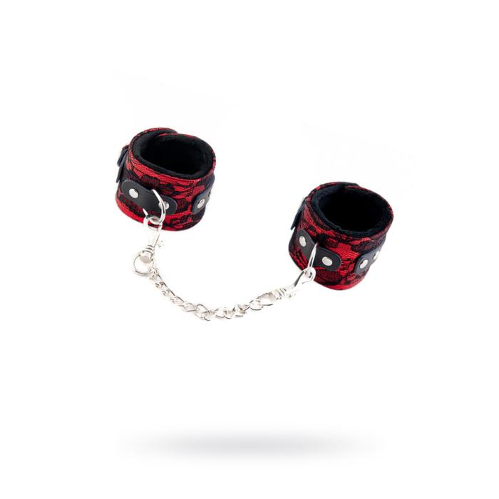 Кружевные наручники Toyfa Marcus, цвет красный - Фото 1