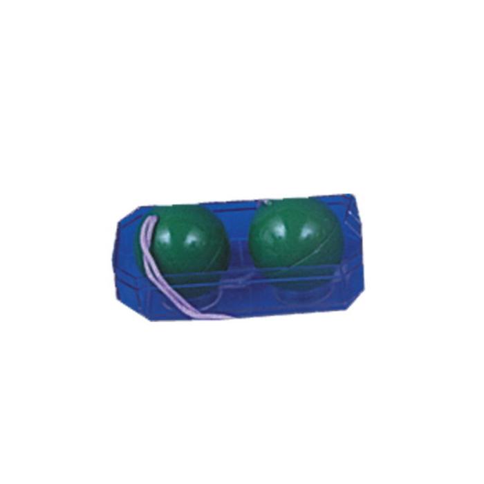 Вагинальные шарики Tonga, 2 шт., d=3,2 см, зелёные - Фото 1