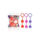 Вагинальные шарики Lovetoy Kegel Ball с полосками, 17 см, d=3 см, 2 шт, фиолетовые - Фото 2