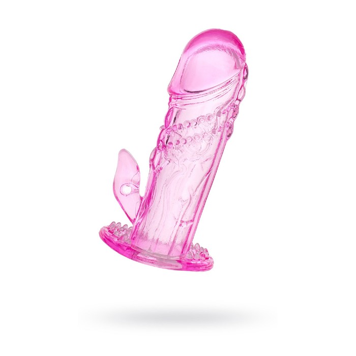 Насадка на пенис Tofya, цвет розовый, 13 см