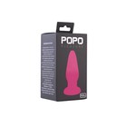 Анальная пробка Toyfa Popo Pleasure, силиконовая, розовая, 13,6 см - Фото 2