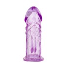 Насадка на пенис Tofya, цвет фиолетовый, 13 см - Фото 2