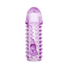 Насадка на пенис Toyfa, цвет фиолетовый, 13 см - Фото 3