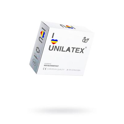 Презервативы Unilatex «Мультифрукт», цветные, 3 шт.