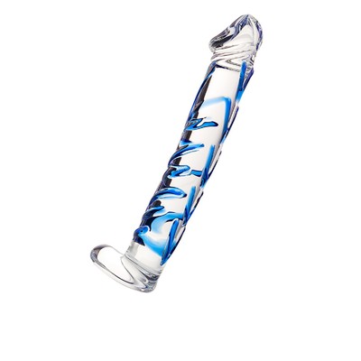 Нереалистичный фаллоимитатор Sexus Glass, прозрачный, 17 см