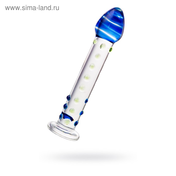 Нереалистичный фаллоимитатор Sexus Glass, стекло, прозрачный, 18 см - Фото 1