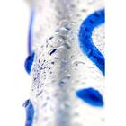 Фаллоимитатор в форме пениса Sexus Glass, 18 см, прозрачный с синим узором - Фото 7