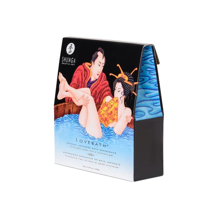 Гель для ванной Shunga Lovebath™ «Океан соблазнов», голубой, 650 г
