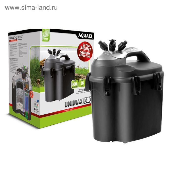 Фильтр внешний канистровый Aquael UNIMAX 500  36 W, 1500 л./ч.,акв.  до 250-500 л - Фото 1