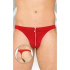 Стринги мужские с замочком SoftLine Collection, цвет красный, размер XL - фото 5949143