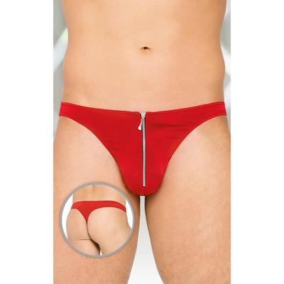 Стринги мужские с замочком SoftLine Collection, цвет красный, размер XL