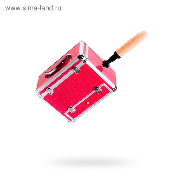 Секс-машина чемодан Diva Wiggler, 2 насадки, металл, цвет розовый, 17 см - Фото 1