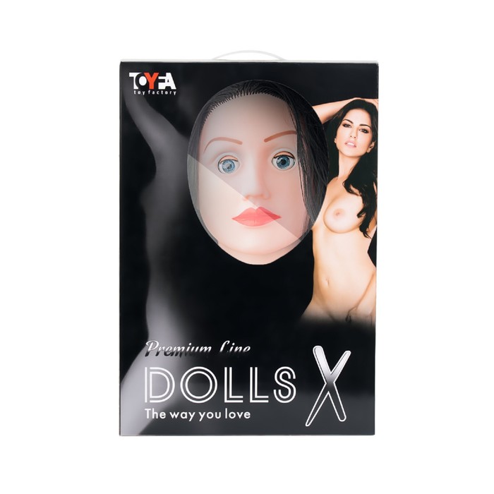 Кукла надувная Toyfa Dolls-X Kaylee, брюнетка, 2 отверстия, подвижные глаза, 160 см