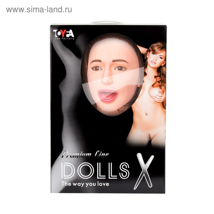 Кукла надувная Toyfa Dolls-X Gabriella, брюнетка, с вибрацией, 3 отверстия, 160 см - Фото 1