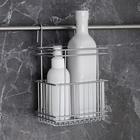 Подставка для кухонных принадлежностей на рейлинг Доляна, 13×10,5×19,5 см, цвет хром - Фото 3