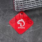 Подставка для кухонных принадлежностей на рейлинг Доляна, 13×10,5×19,5 см, цвет хром - Фото 4