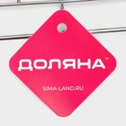 Полка на рейлинг с крючками Доляна, 29×10×17 см, хромированная - Фото 4