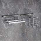 Рейлинговая система для кухни Доляна, базовый набор, 10 предметов, хромированная - Фото 2