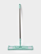 Швабра для мытья пола плоская Доляна, насадка из микрофибры 40×10 см, телескопическая стальная ручка 68(122) см - Фото 2
